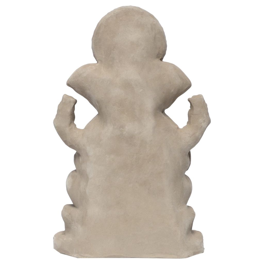 KSI ECO-Friendly Handcrafted Ganesh Clay Idol Mitti ka Ganesh Water Soluble Ganesha for Ganpati Visarjan Statue for Ganesh Chaturthi
