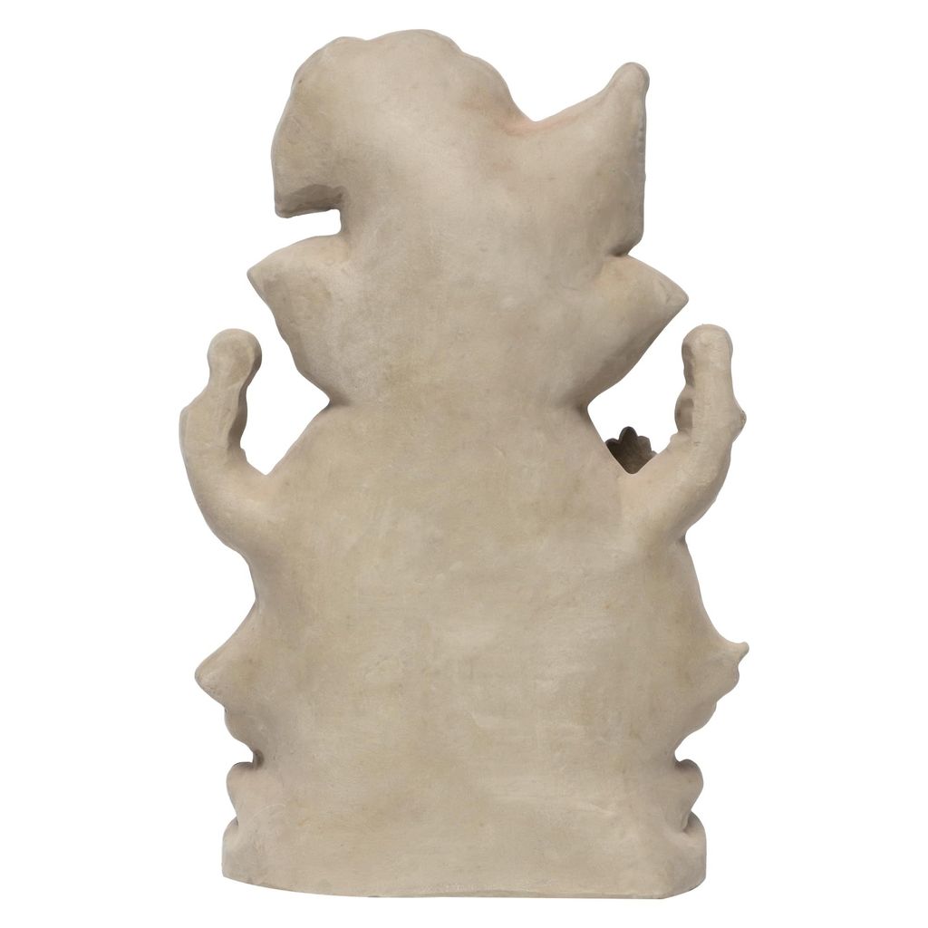 KSI ECO-Friendly Handcrafted Ganesh Clay Idol Mitti ka Ganesh Water Soluble Ganesha for Ganpati Visarjan Statue for Ganesh Chaturthi