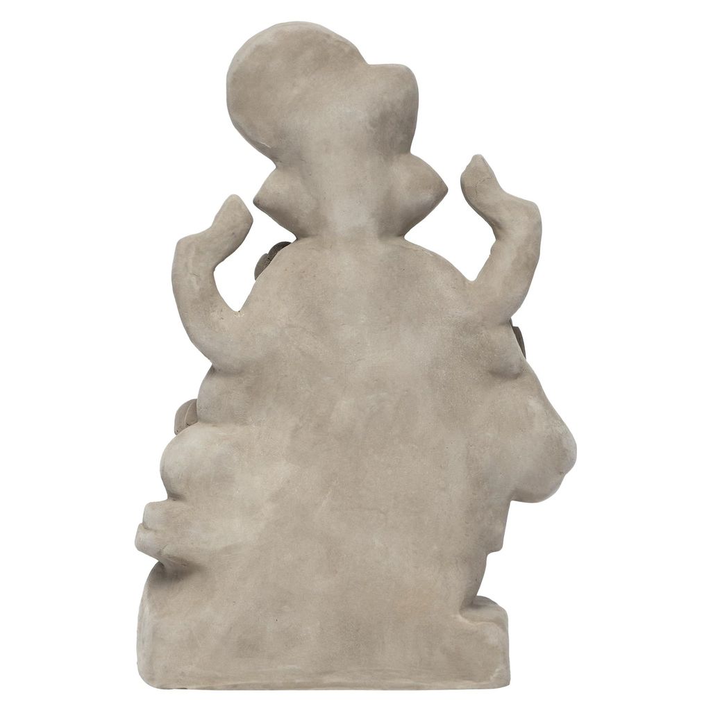 KSI ECO-Friendly Handcrafted Ganesh Clay Idol Mitti ka Ganesh Water Soluble Ganesha for Ganpati Visarjan Statue for Ganesh Chaturthi