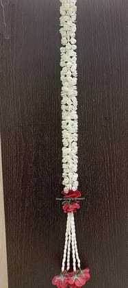 Artificial Jasmine Buds & Clustered Rose Strings (Off White, Pack of 6,2.5 ft Each) (Off White, 6)