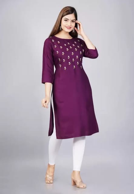 Buy 46/L-2 Size Purple Plain Salwar Kameez Online for Women in USA