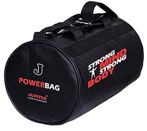 Jupiter Gym Bag L-BK, Leatherette Duffel Bag, Power Bag - Black