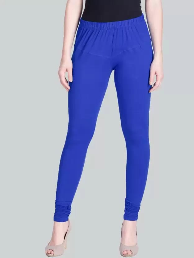 Ankle Length Ethnic Wear Legging (Blue, Solid)