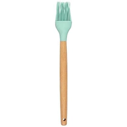 Vessel Crew Silicone Oil Basting Brush with Wooden Handle for Kitchen use (Pack of 1)
