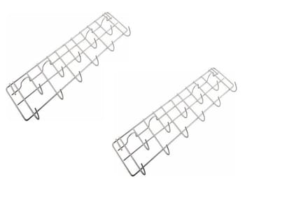 vessel crew Stainless Steel Multi Purpose Wire Spoon Hanger Holder Hook (Pack of 2) (Medium)