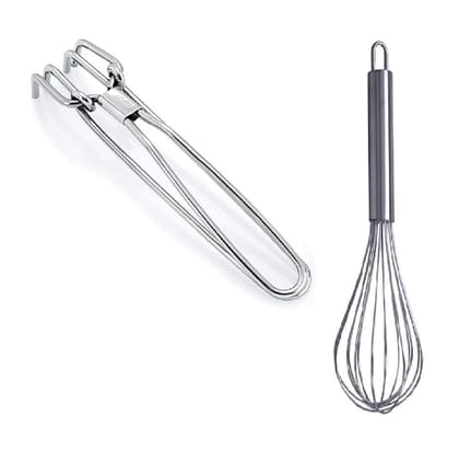 Vessel Crew Stainless Steel Cooking Pakad Tools and Stainless Steel Egg Whisker.