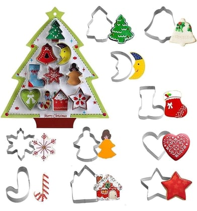 Skytail Christmas Cookie Cutters Set - Mini Set of 10