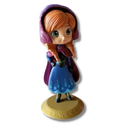 Skytail Cute Big Eyes Frozen Theme Anna Princess Doll Toy Cake Topper