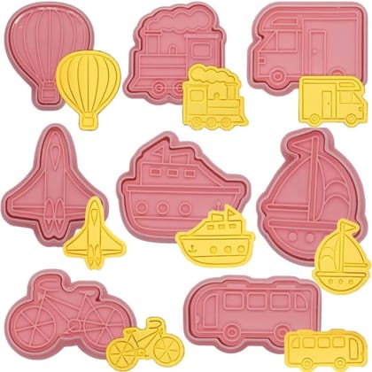 Skytail Transportation Vehicle Cookie Cutters Set