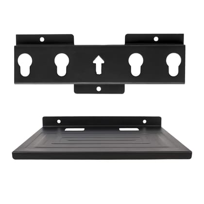 PROSAC Combo Universal Fixed TV Wall Stand 14 to 43 inch inch LED LCD HD Plasma TV Stand Hanger Holder with Set Top Box Self(215MM X 280MM)