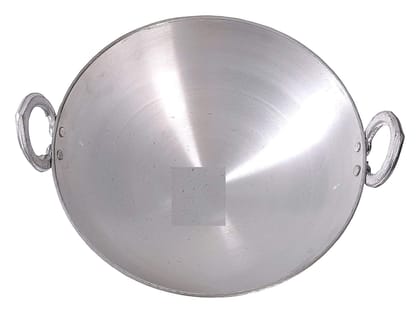 KAVISON Aluminium Heavy Base Casting Hindalium Kadai with Handle Aluminium Kadai for Multipurpose Use (6 Liter)
