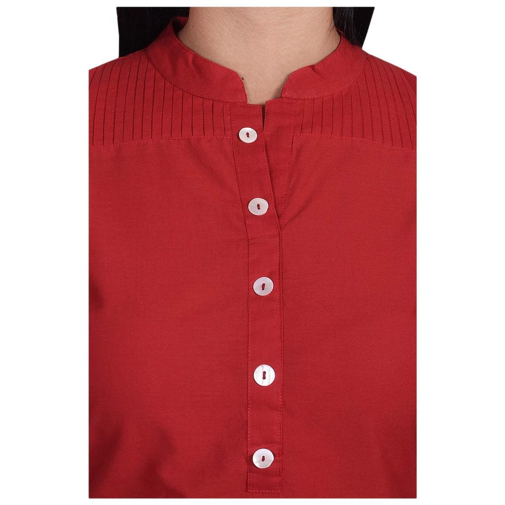 JAIPURETHNICWEAVES Women's Cotton Solid Straight Kurta