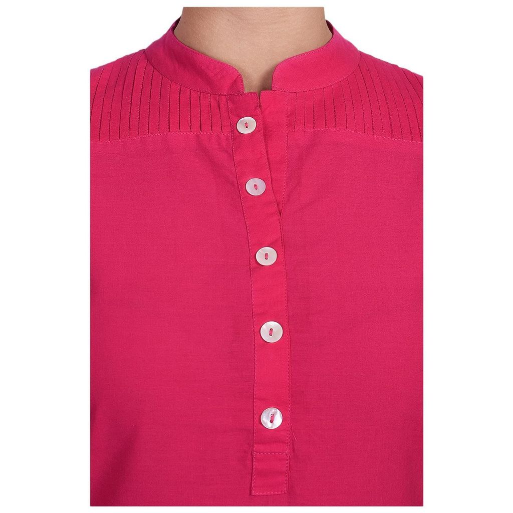 JAIPURETHNICWEAVES Women's Cotton Solid Straight Kurta