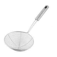 A2DR Stainless Steel Deep Fry Strainer (Silver) Colour