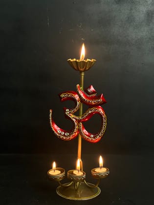 ANTIQUE OM T LIGHT GOLDEN FOR TAMPLE & DECORATIVE ITEM AND SHOWPIECES  HOME DECOR / RESTAURANT DECOR/ OFFICE DECOR/ TABLE DECOR/DRAWING ROOM DECOR / GIFT ITEM