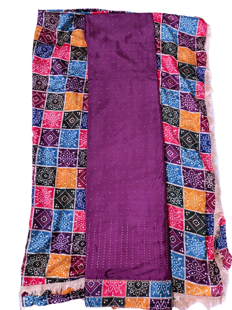 Women's Crepe Silk Dress Material (Unstitched Salwar Suit)