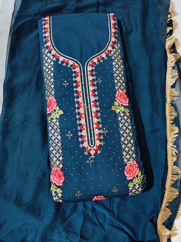 Women's Georgette Dress Material (Unstitched Salwar Suit)