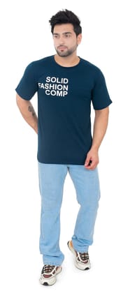 Round Neck Half Sleeves Men's Printed T Shirt