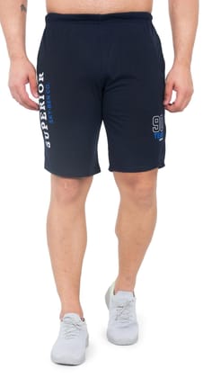 Men's Printed Blue Colored Regular Shorts