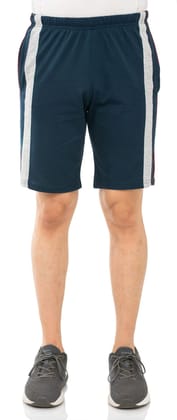 SKYBEN Branded Shorts for Men in Piping Patti Design Airforce Color