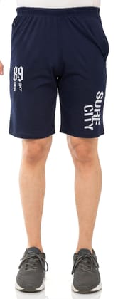 SKYBEN Branded 89 Printed Shorts for Men in Navy