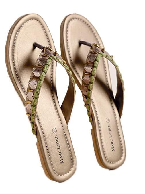 Marc Loire Women's Slip On Embellished Ethnic Flats for Casual Wear - Ethnic Shoes | Buy online on ZillyBuy