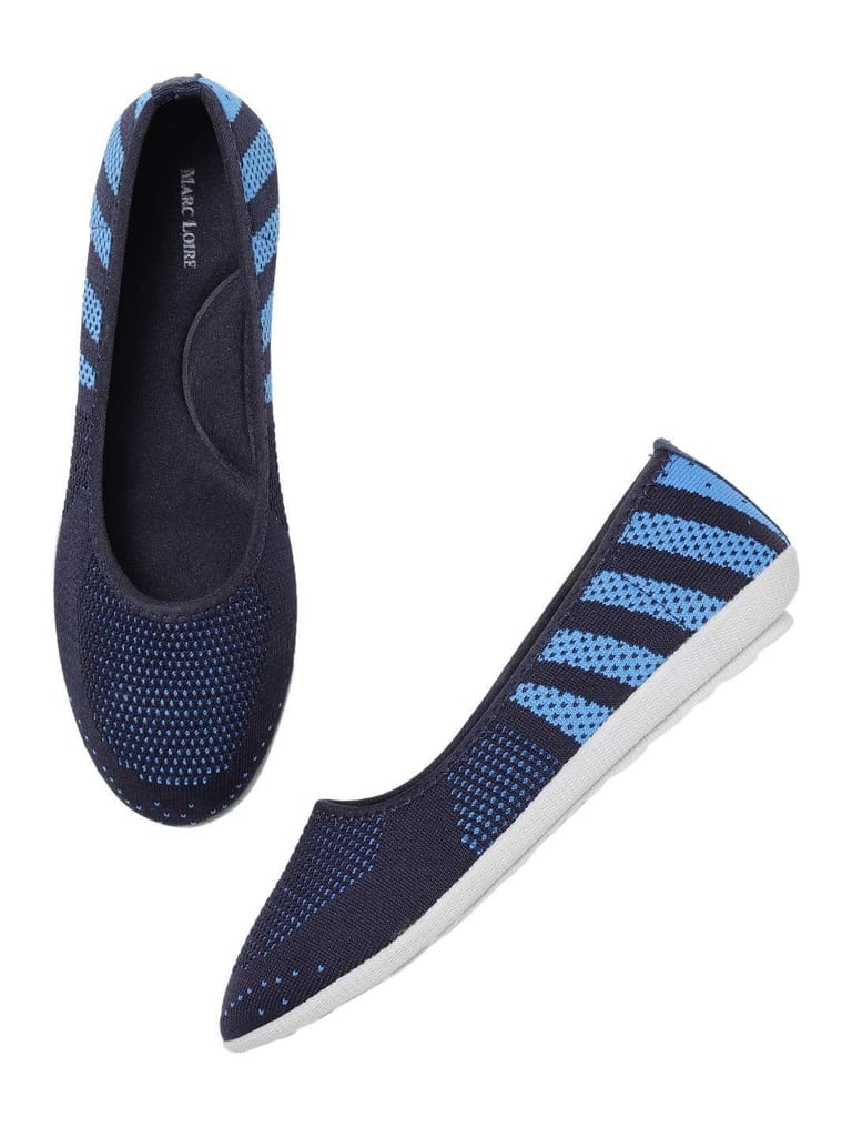 Marc Loire Women's Lightweight Athleisure Knitted Active Wear Slip-On Ballerina Casual Shoes for Daily Walking - Casual Shoes | Buy online on ZillyBuy