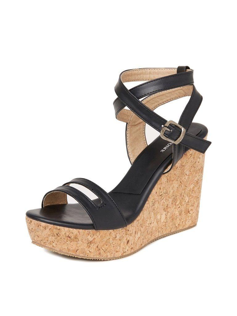 Marc Loire Women's Cream Wedges High Heels Fashion Sandals - Heels | Buy online on ZillyBuy