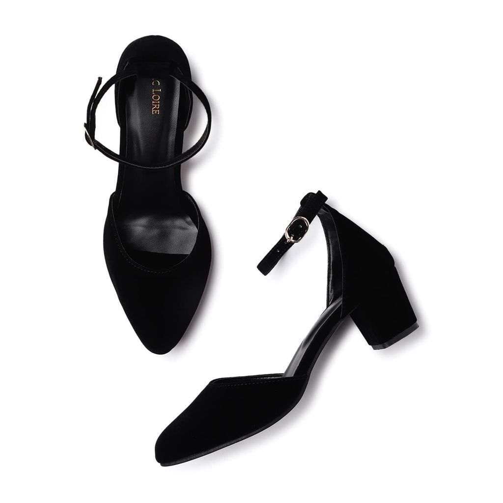 Marc Loire Women�s Pointed Toe Block Heel Fashion Sandals with Buckled Ankle Strap - Heels | Buy online on ZillyBuy
