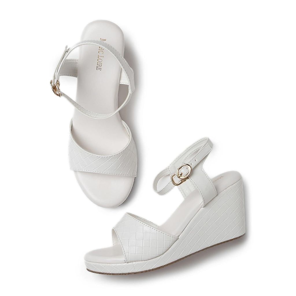 Marc Loire Women's Fashion Open Toe, High Heel Slip On Wedges Sandals - Heels | Buy online on ZillyBuy