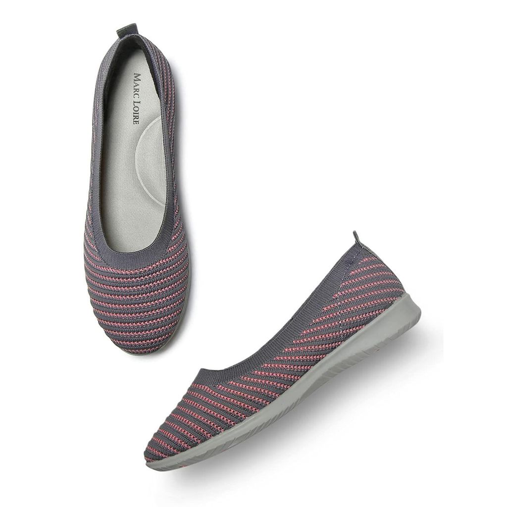 Marc Loire Women's Athleisure Lightweight Knitted Active Wear Slip-On Ballerina Shoes for Daily Walking - Casual Shoes | Buy online on ZillyBuy