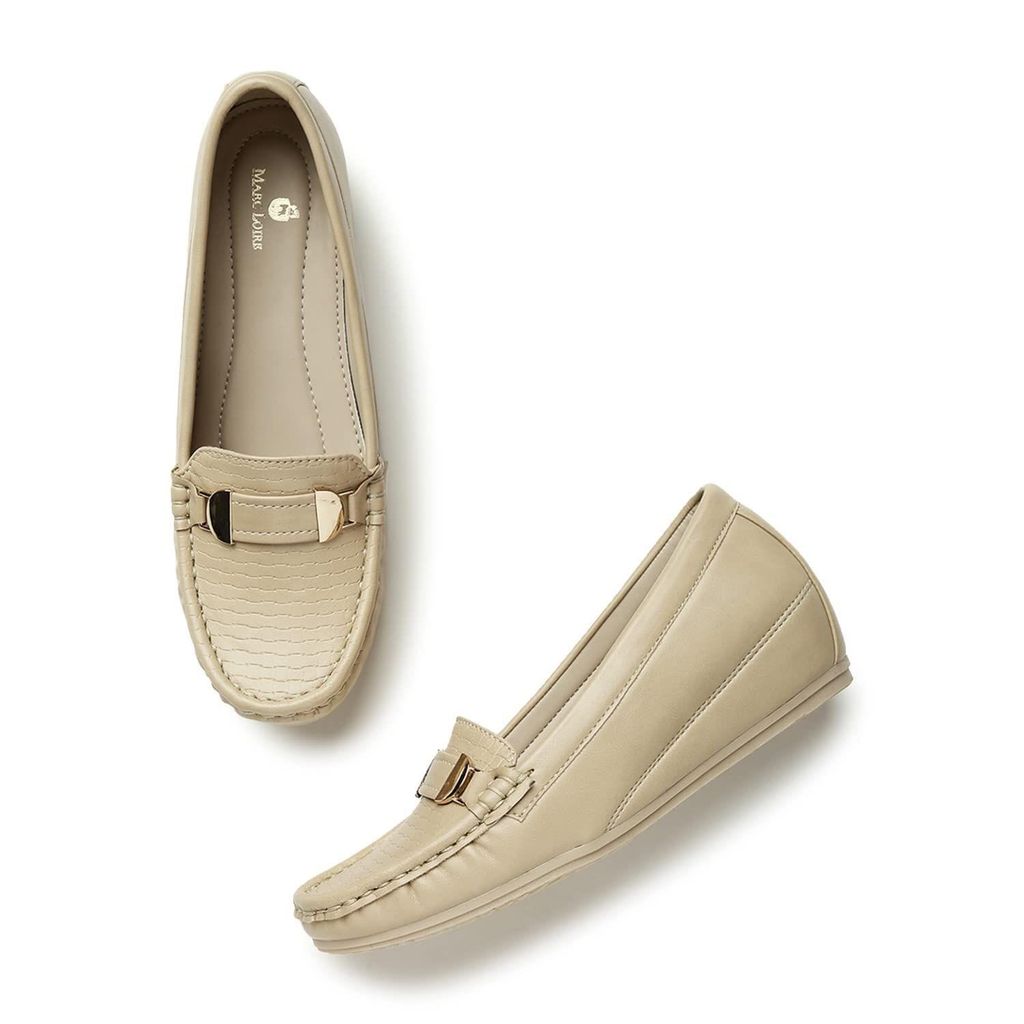 Marc Loire Women Comfortable Loafer Mules Ballet Wedge Heels Footwear - Heels | Buy online on ZillyBuy