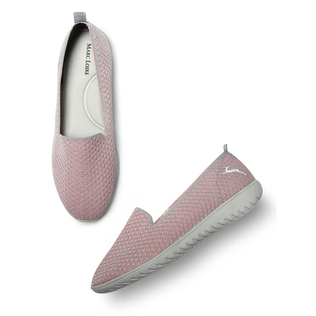 Marc Loire Women's Lightweight Athleisure Knitted Active Wear Slip-On Ballerina Casual Shoes for Daily Walking - Casual Shoes | Buy online on ZillyBuy