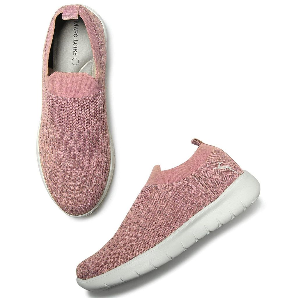 Marc Loire Women's Athleisure Comfortable Knitted Active Wear Slip-On Casual Shoes - Casual Shoes | Buy online on ZillyBuy