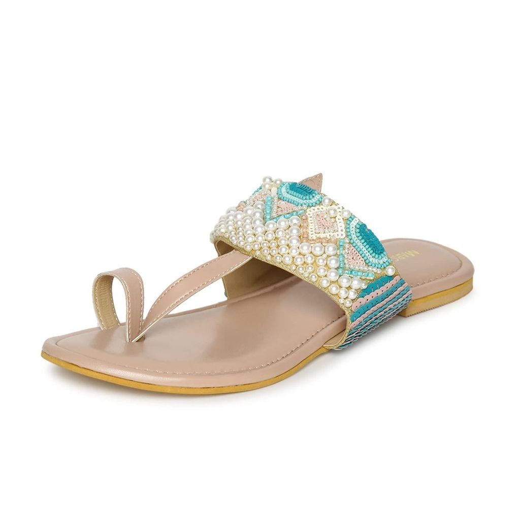 Marc Loire Women's Casual Soft Comfortable Nude Flats - Casual Shoes | Buy online on ZillyBuy