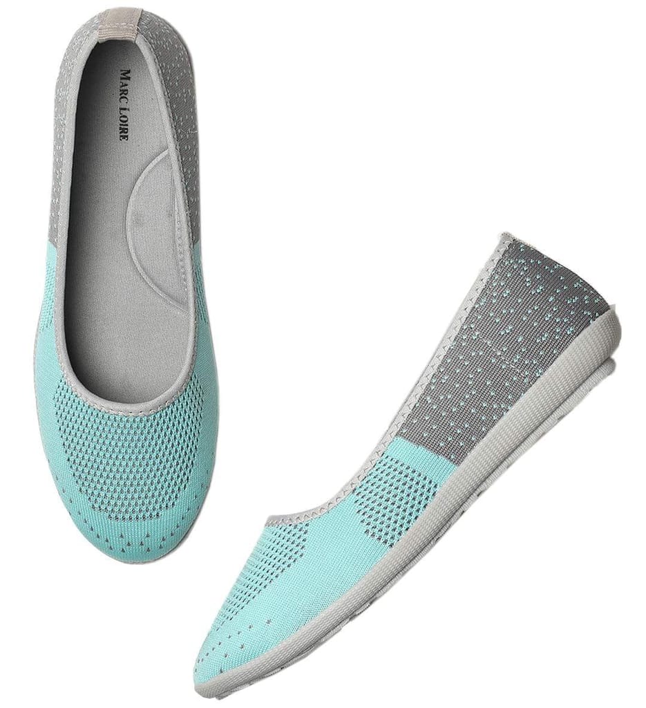 Marc Loire Women's Lightweight Athleisure Knitted Active Wear Slip-On Ballerina Casual Shoes for Daily Walking - Casual Shoes | Buy online on ZillyBuy