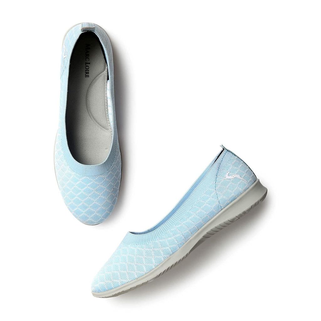 Marc Loire Women's Lightweight Athleisure Knitted Active Wear Slip-On Ballerina Casual Shoes for Daily Walking - Casual Shoes | Buy online on ZillyBuy