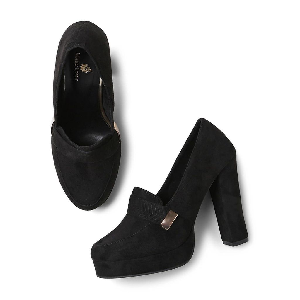Marc Loire Women Round Toe Solid Stiletto Heel for Party Wear - Heels | Buy online on ZillyBuy