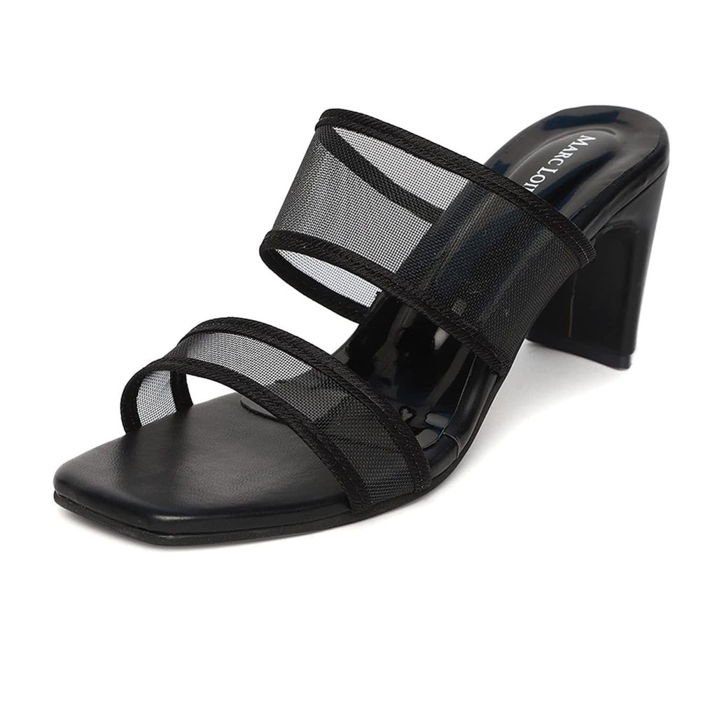 Marc Loire Women's Comfortable Slip On Fashion Block Heels for Casual, Party, Formal & Festive Occasions. - Heels | Buy online on ZillyBuy