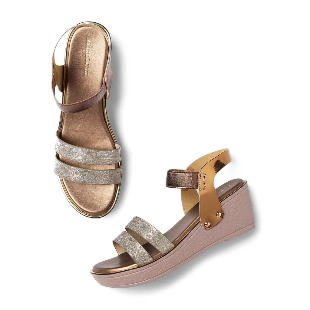 Marc Loire Women Open Toe Double Straps Platform Heels - Heels | Buy online on ZillyBuy