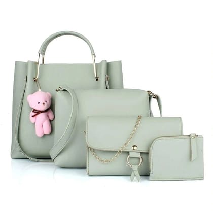 Buy BaoLan Handbag For Women, Leather Top Handle Tote Bag + Shoulder Bag +  Purse, 3 Pcs Purse Set Winered Online at desertcartINDIA