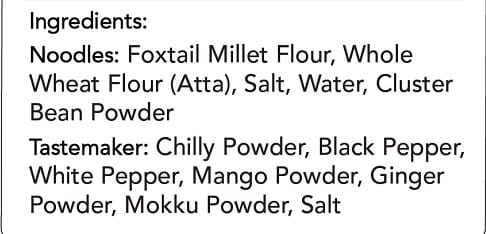 INDULGENCE No Maida Foxtail Millet Hakka Noodles Pack of 2-400 Gms
