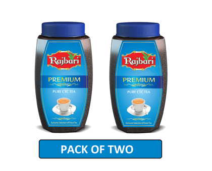 Rajbari Premium 250g X 2 | Premium CTC Tea | Strong & Robust Taste | With Aromatic Long Leaves | 500g Rajbari Premium 250g X 2 | Premium CTC Tea | Strong & Robust Taste | With Aromatic Long Leaves | 500g