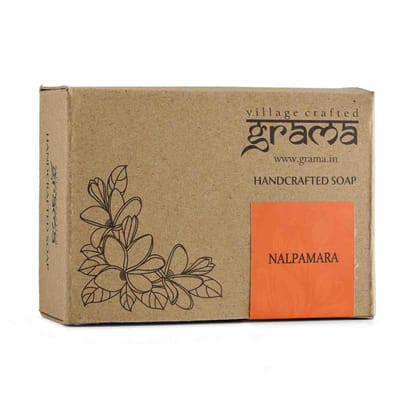 Grama Handmade Nalpamara Soap (125 GMS) for Skin Care, Pack of 2