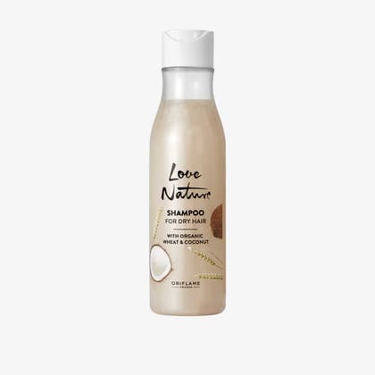 love nature coconut shampoo for dry hair wheat and coconut shampoo 250ml pack