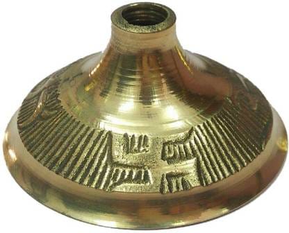 Brass Covered Jyoti Diya. Jyoti no 4 Height 12 Cm.