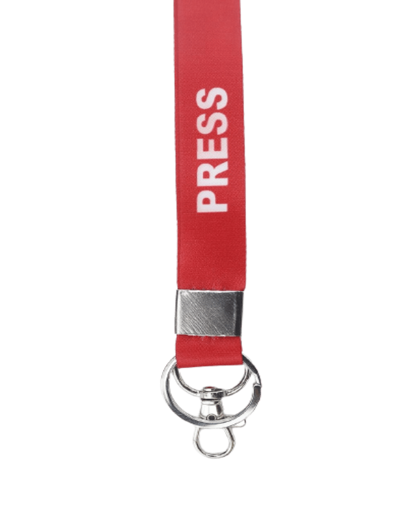 Lanyard/Press Ribbon with id Card Holder(Orange) 20 mm Unisex Solid Strap Press Printed Lanyard for id Card or id Badge or Office PVC Card