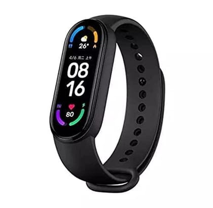 PunnkFunnk PFM6 Smart Band & Fitness Band & Activity Tracker & Heart Rate Sensor & Step Tracking All Android Device & iOS Device - Black