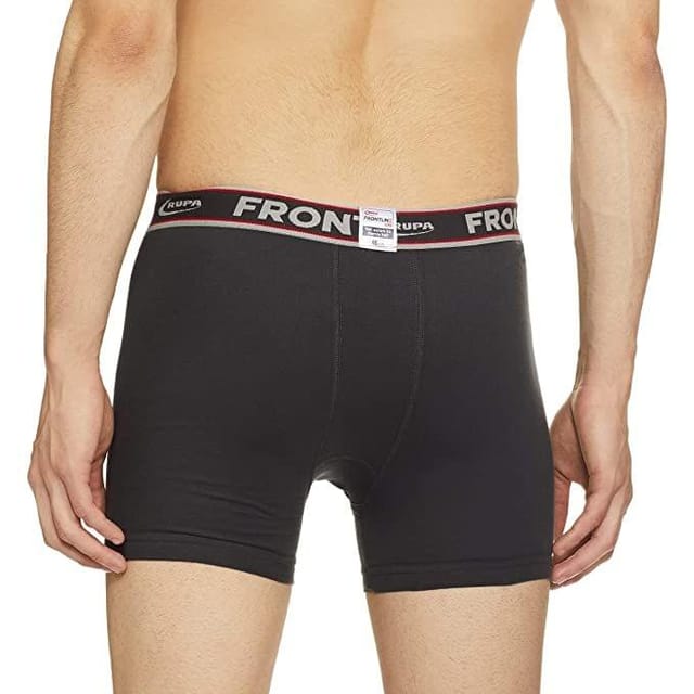 Rupa Frontline Men's Cotton Solid Innerwear Trunk (Pack of 2