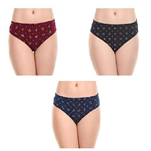 Rupa Jon Women Hipster Multicolor Printed Cotton Panty (Pack of 3, Non  Returnable)